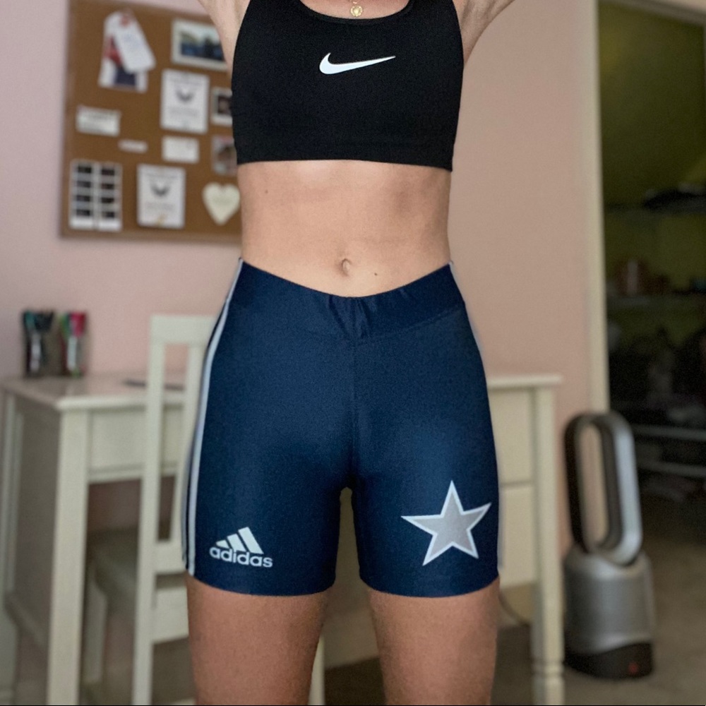 Navy Blue Adidas Spandex/Bike Shorts